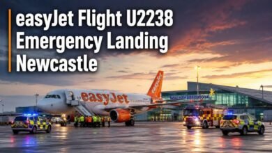easyjet flight u2238 emergency landing newcastle