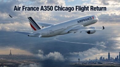 Air France A350 Chicago Flight Return